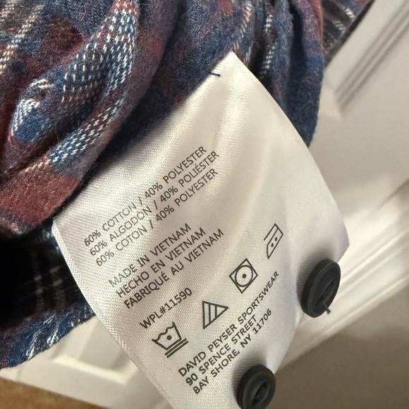 Weatherproof Vintage Men's Cotton blend Long Sleeve Flannel Plaid Shirt Size XXL - Picture 2 of 10